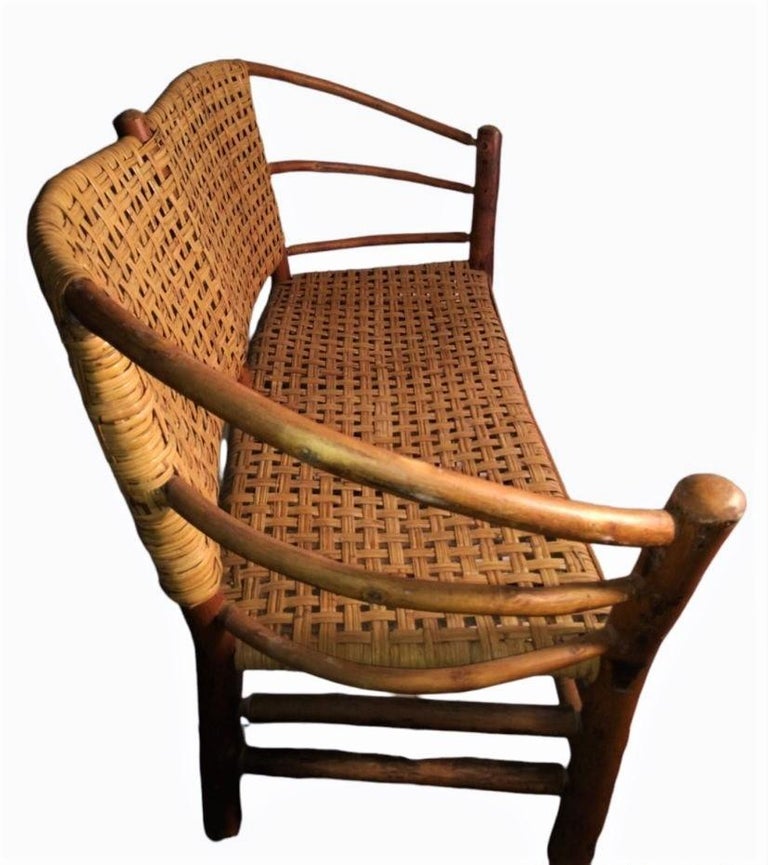 Pair of Marysville Old Hickory Settees For Sale at 1stDibs