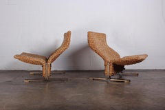 Paar Marzio Cecchi Rope Lounge Stühle