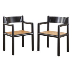 Paire de fauteuils à gland cannelés Massimo et Lella Vignelli