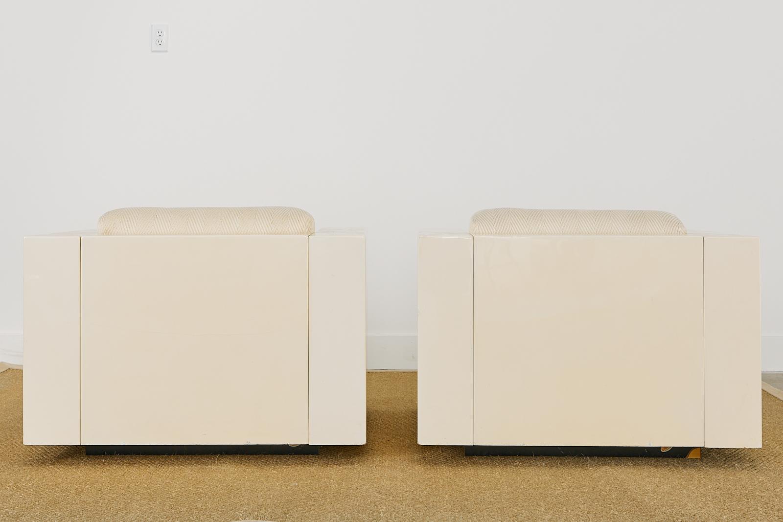 Pair of Massimo and Lella Vignelli for Poltronova Saratoga Lounge Chairs In Good Condition For Sale In Rio Vista, CA