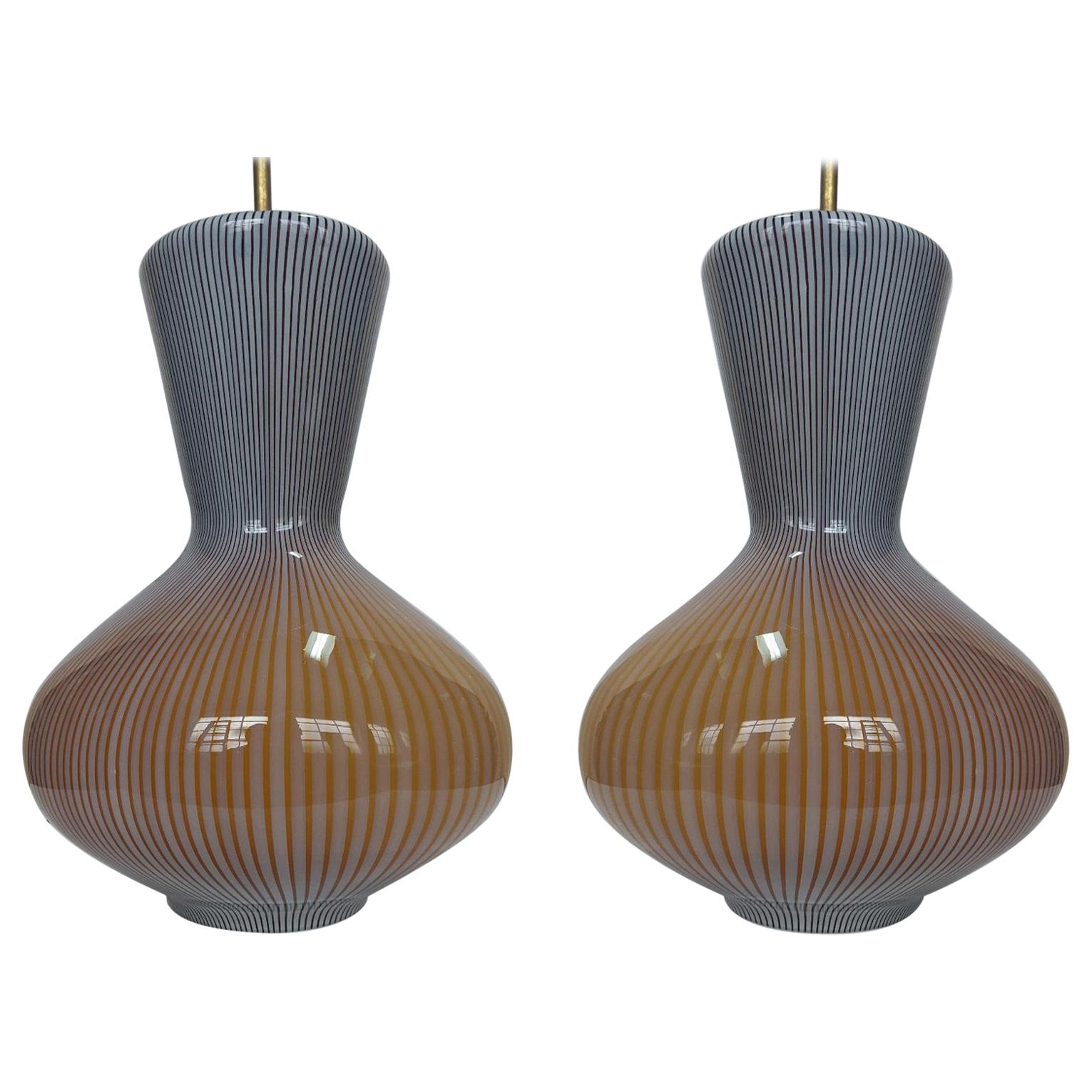 Paar "Fungo"-Leuchten von Massimo Vignelli