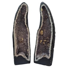 Pair of Massive Brazilian Cathedral Geodes