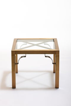 Coppia di tavolini in ottone Mastercraft, circa 1970