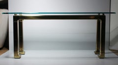 Pair of Mastercraft Glass Console Tables in the Asian Oriental Taste