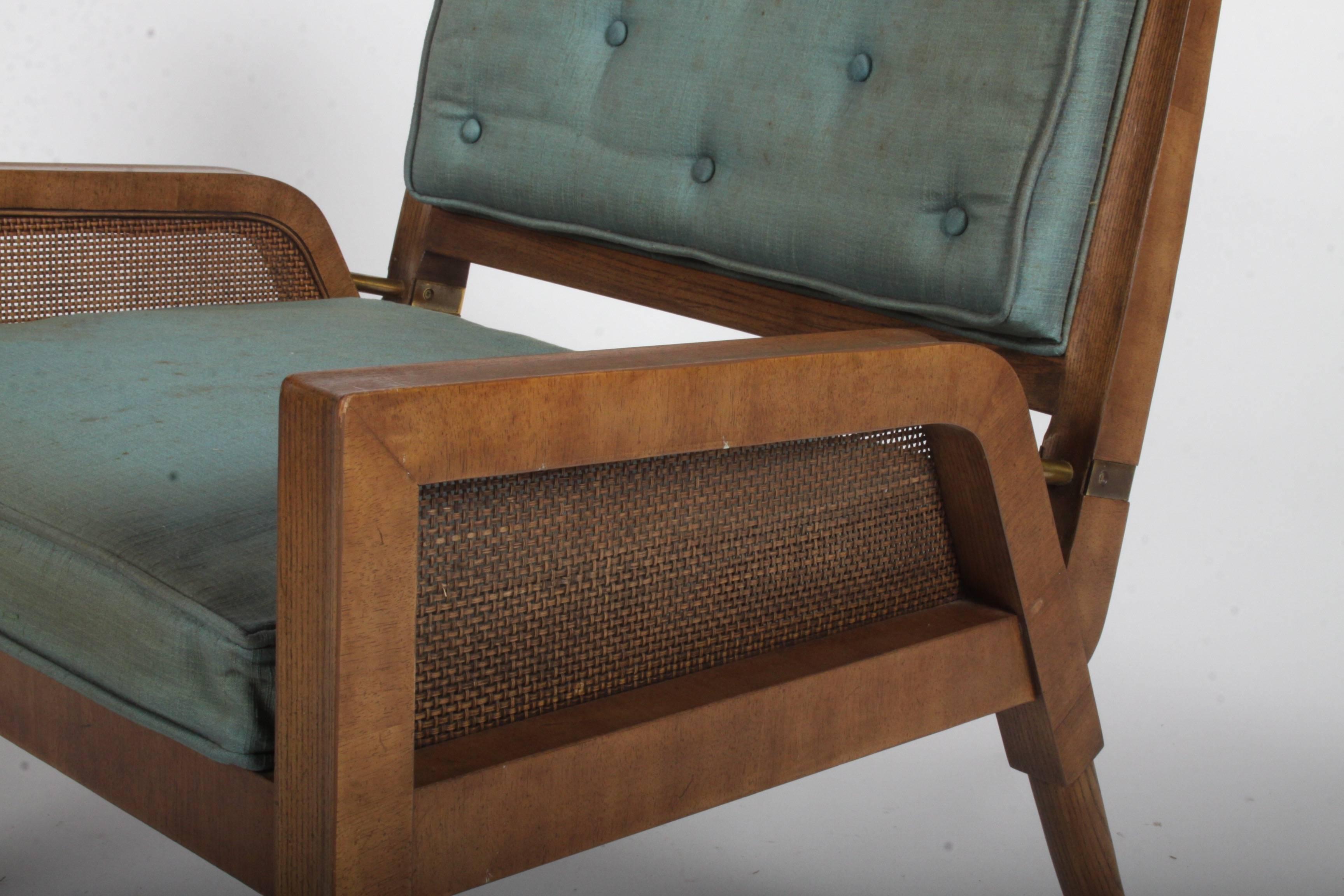 Pair of Mastercraft Mid-Century Modern Lounge Chairs In Good Condition In St. Louis, MO
