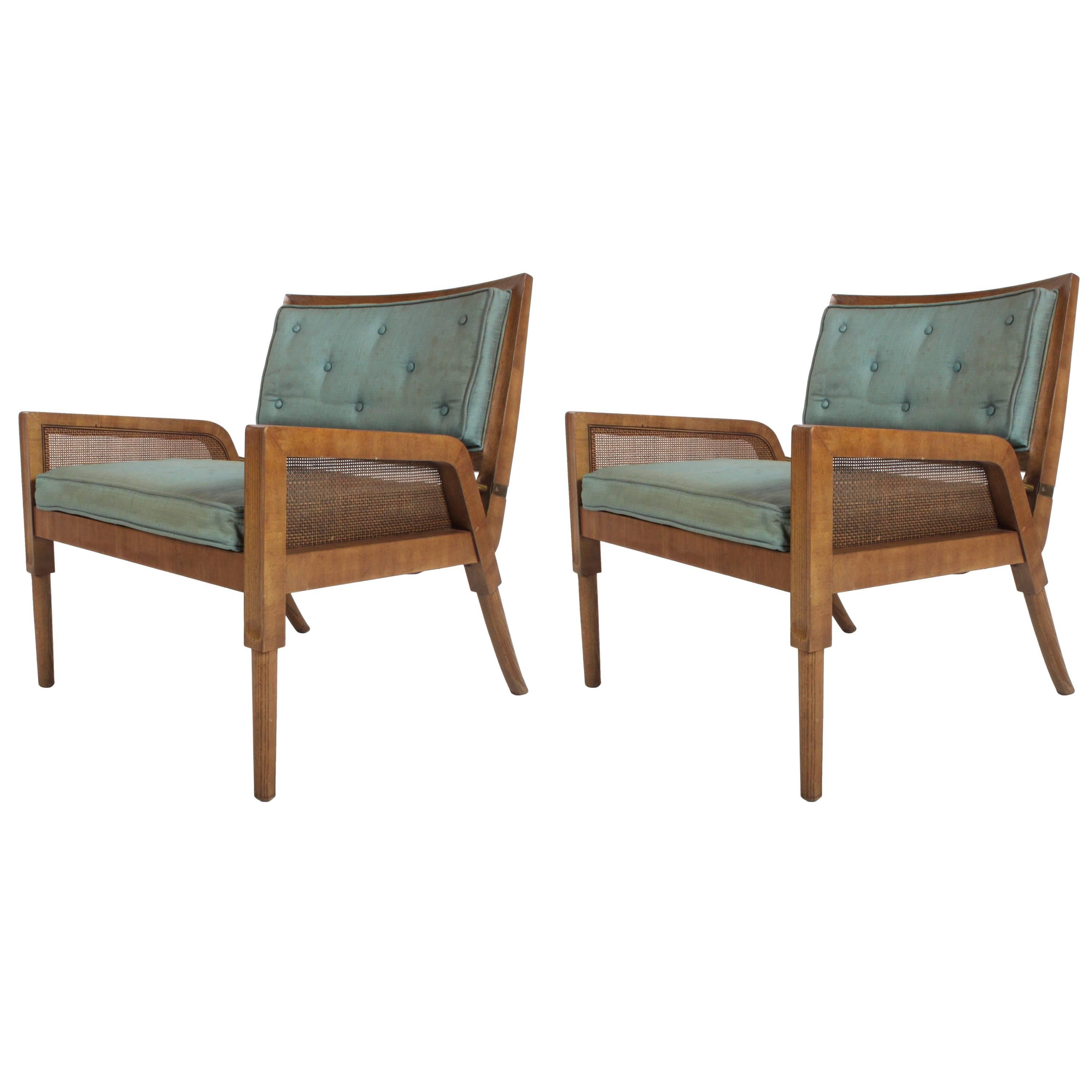 Pair of Mastercraft Mid-Century Modern Lounge Chairs