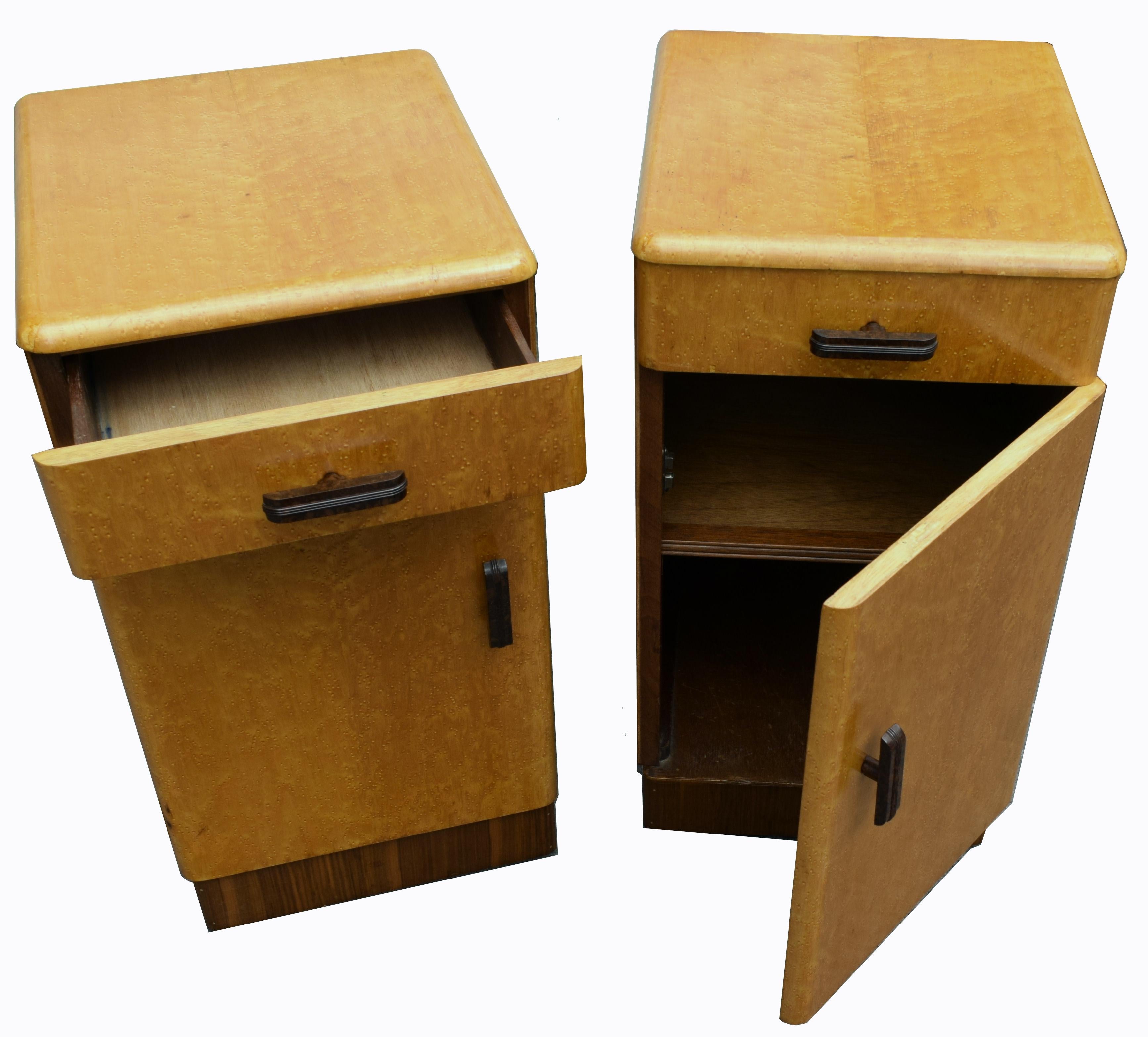 maple bedside cabinets