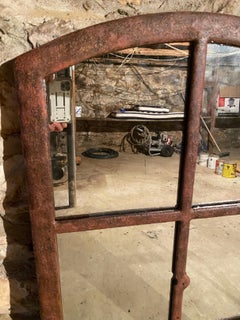 Pair of Matching 19th Century French Iron Gothic Mirrors, Can be sold Separately
