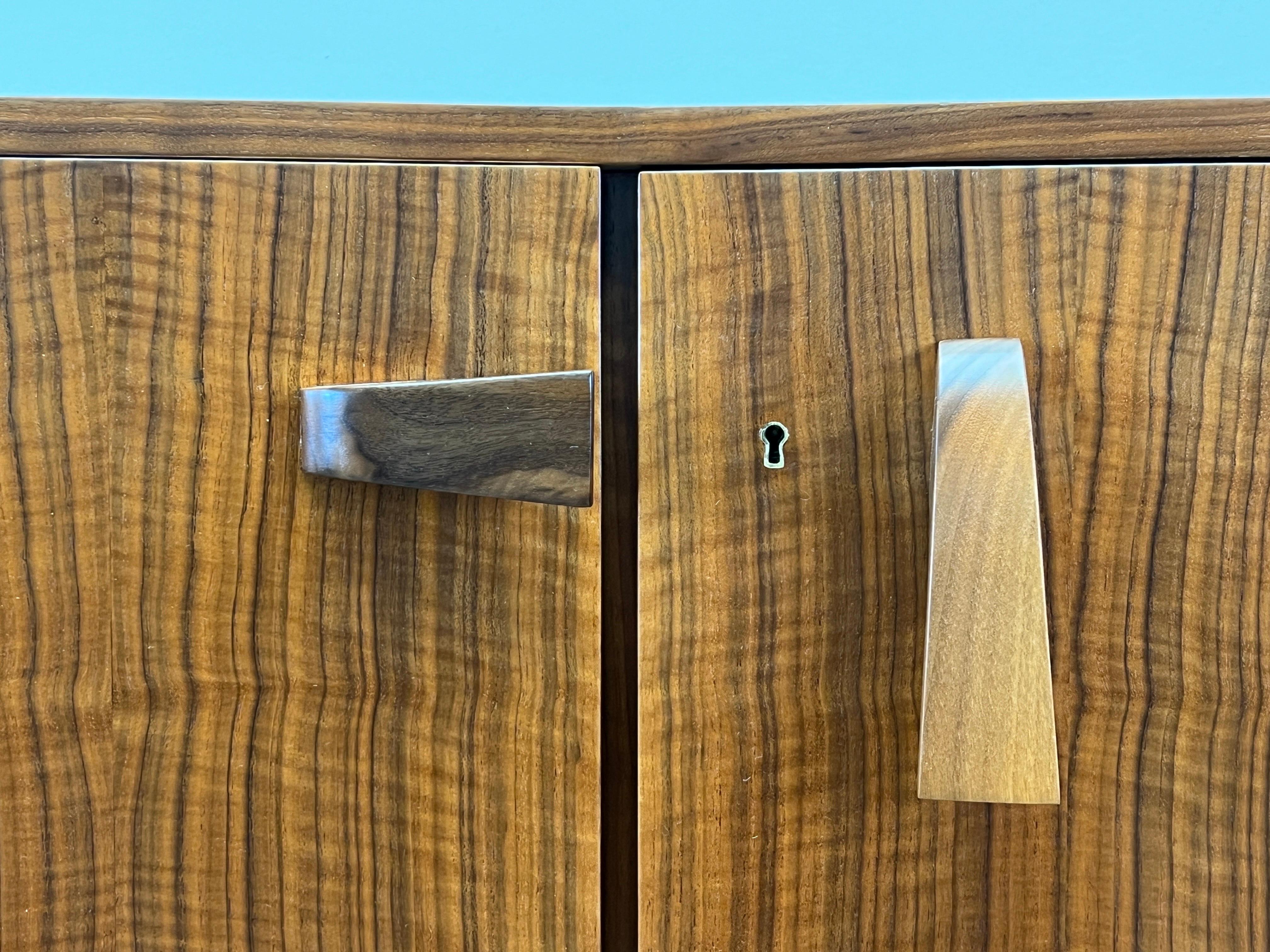 Walnut Pair of Matching Cabinets by Bertha Schaefer for Singer and Sons For Sale