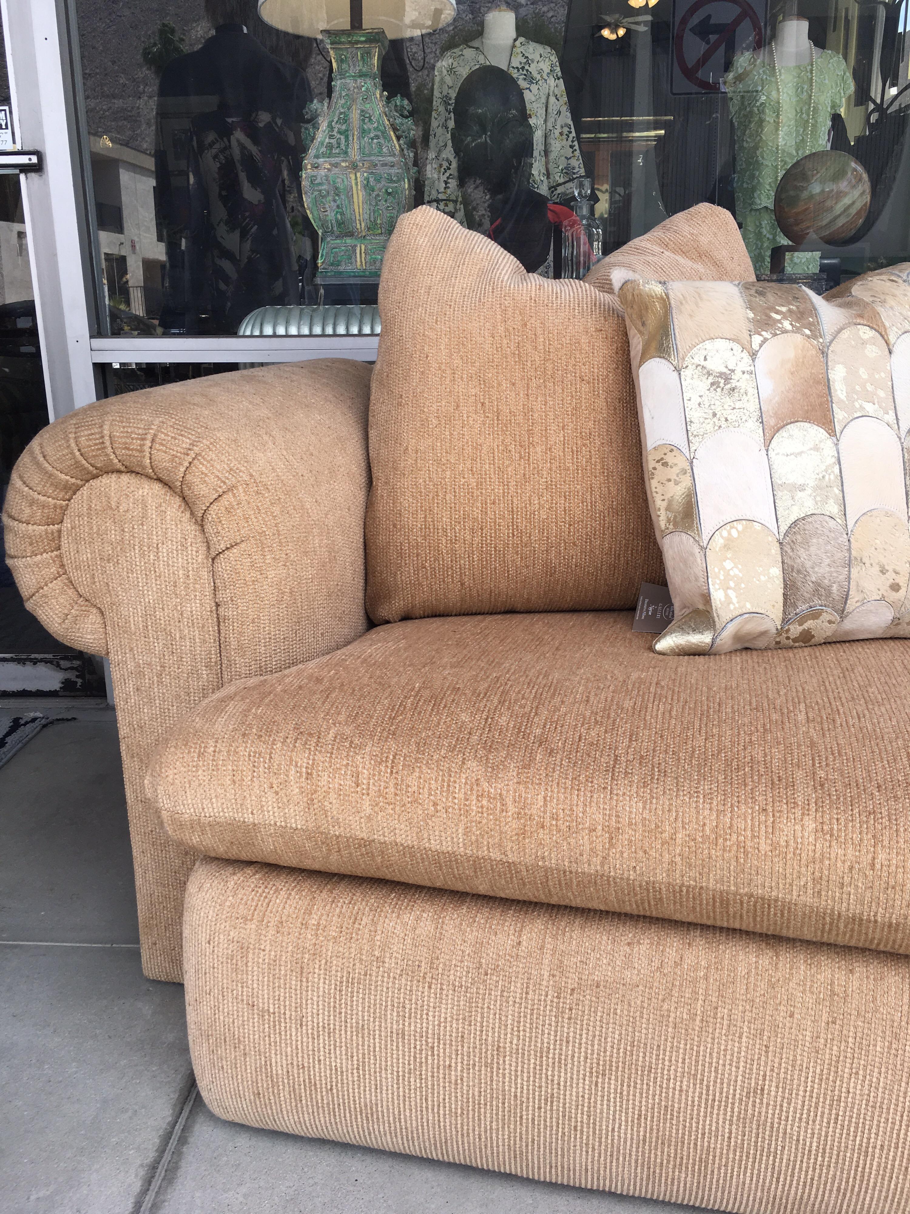 Pair of Matching Custom Made Steve Chase Sofas In Good Condition In Palm Springs, CA