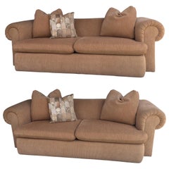 Retro Pair of Matching Custom Made Steve Chase Sofas