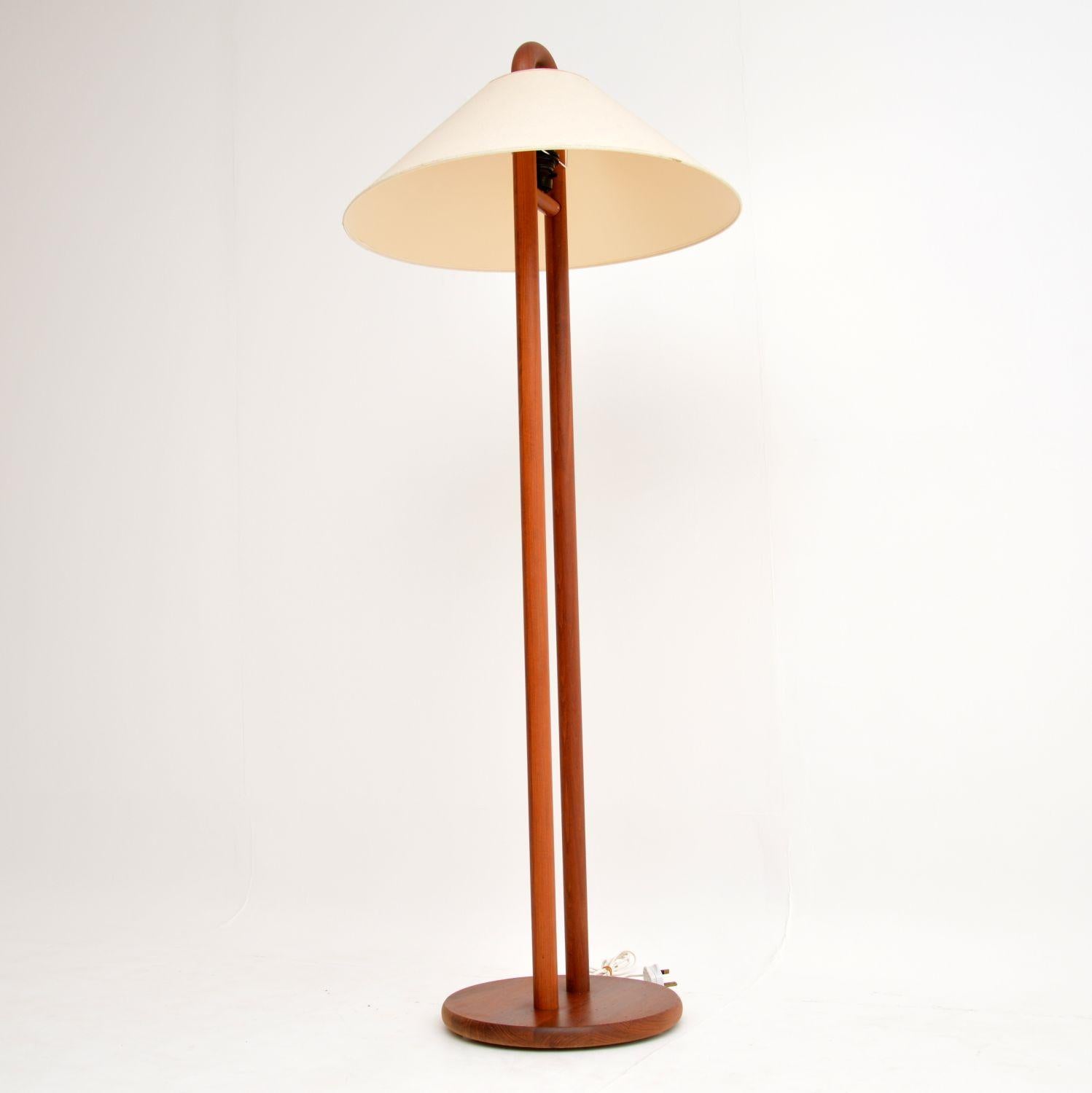Pair of Matching Danish Vintage Teak Table / Floor Lamps 1
