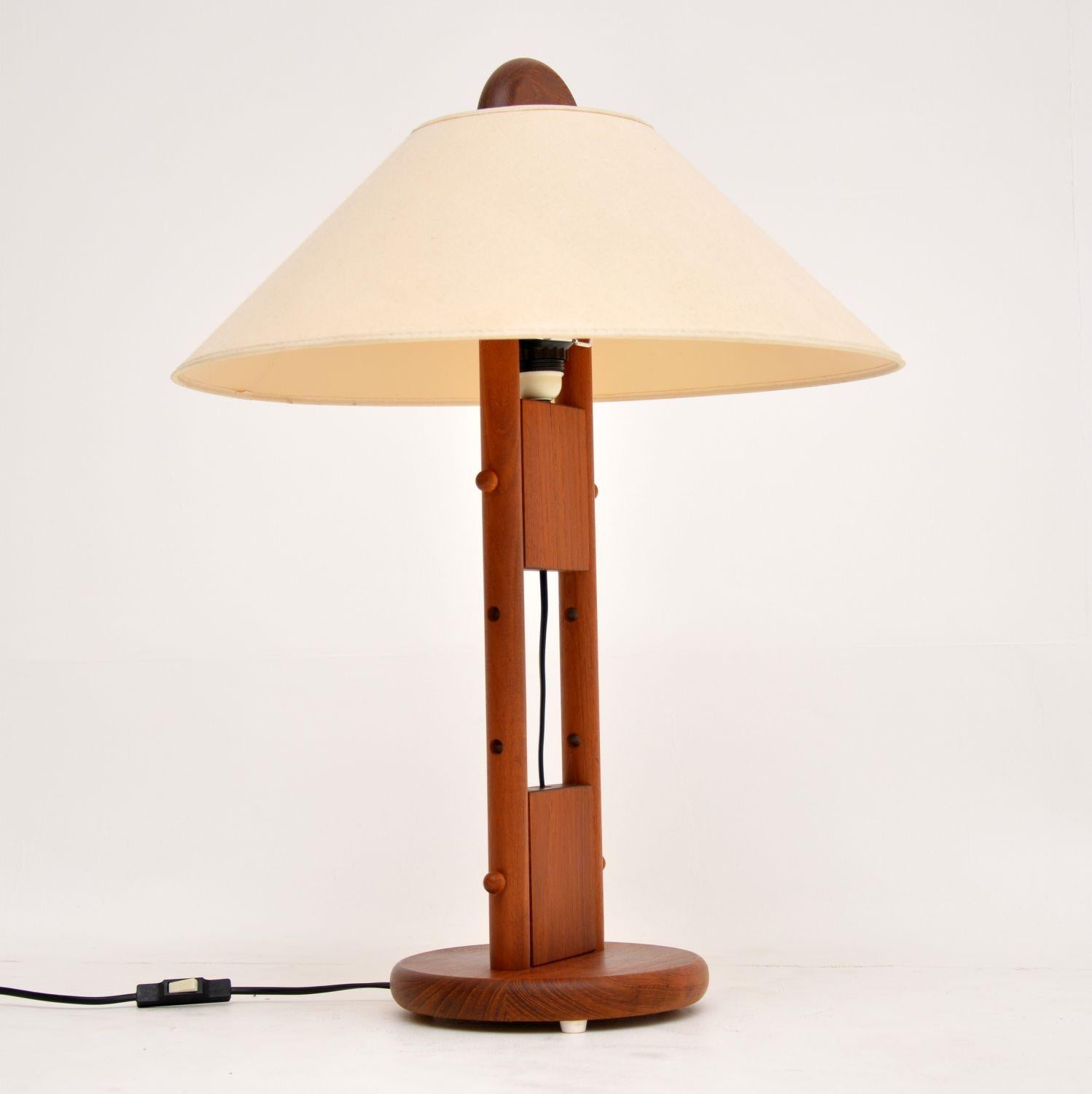 Pair of Matching Danish Vintage Teak Table / Floor Lamps 2