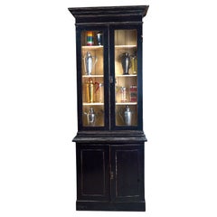 Used Pair of Matching Italian Two-Tier Display Cabinets