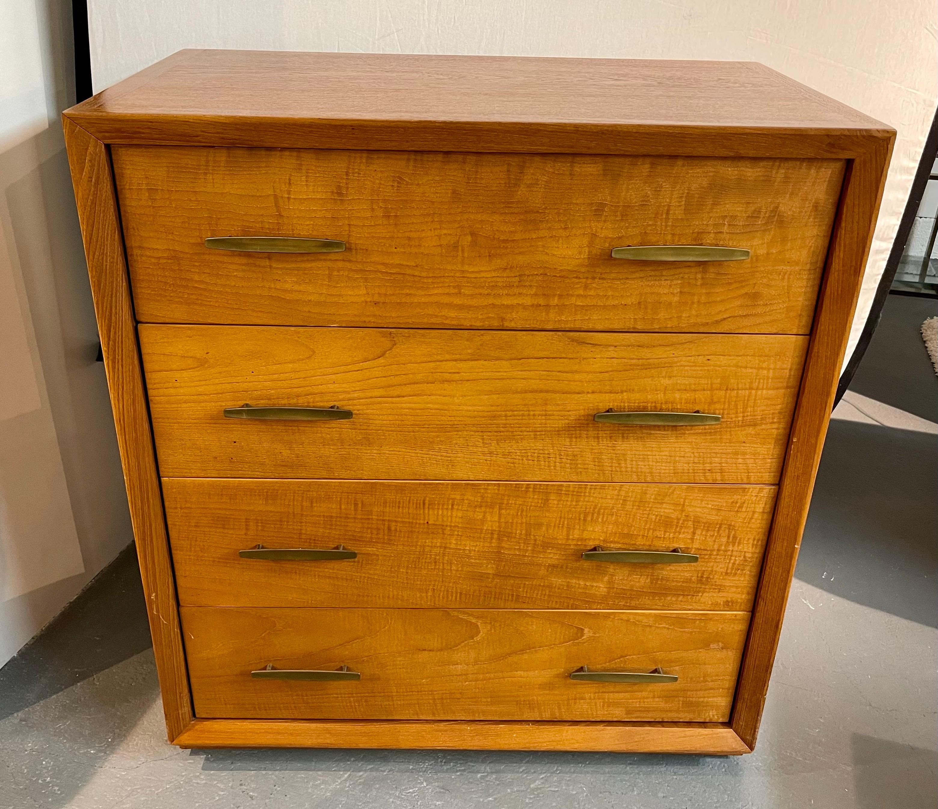 American Pair of Matching Mid-Century Dressers Chest of Drawers