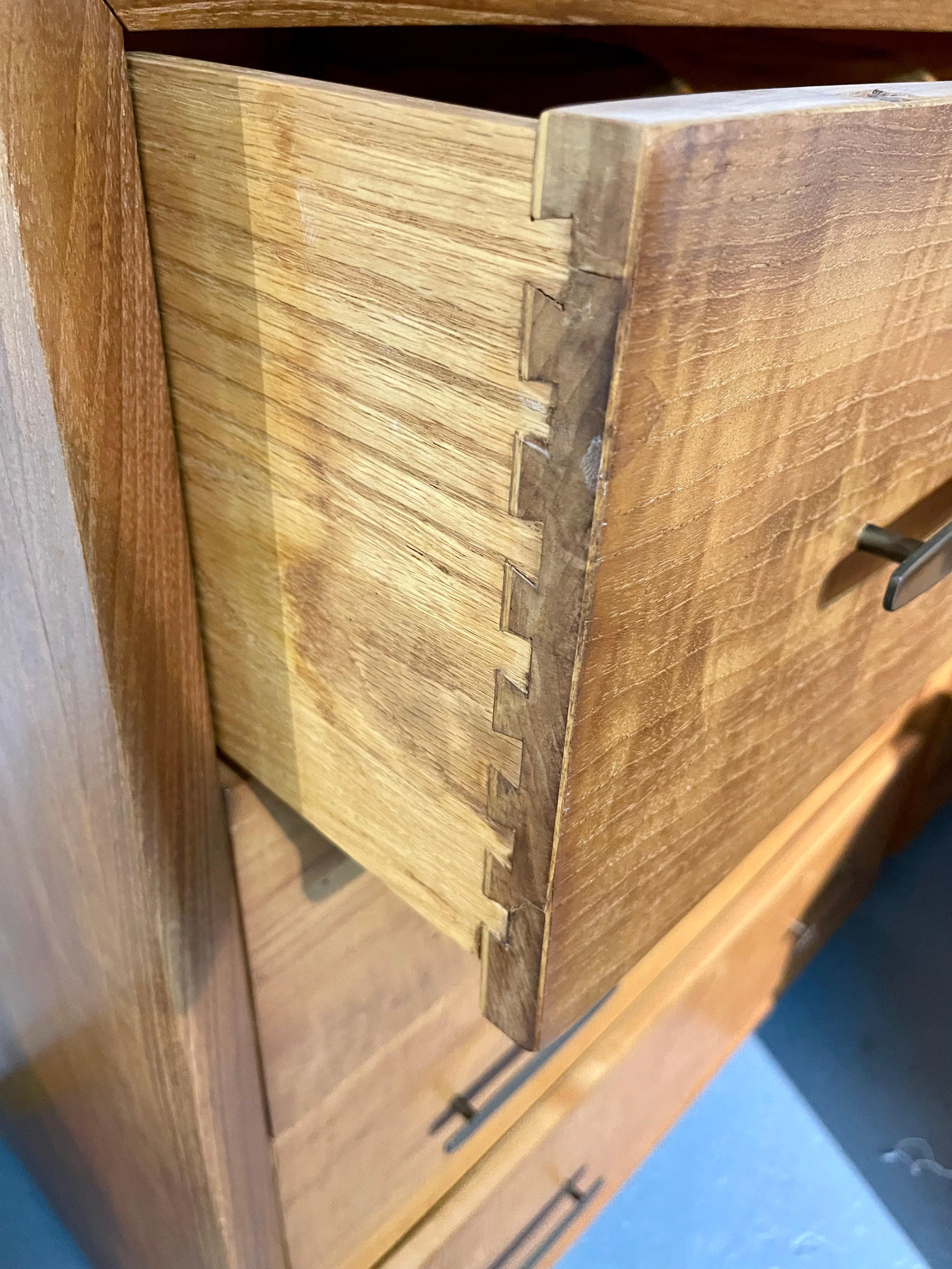 Late 20th Century Pair of Matching Mid-Century Dressers Chest of Drawers