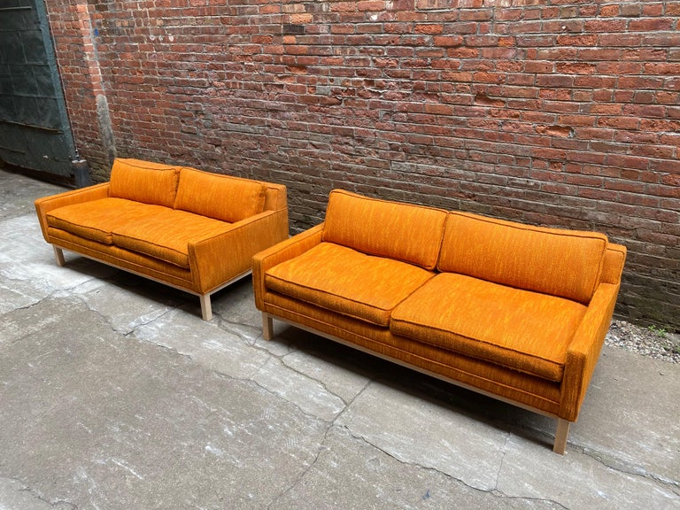 Pair of Matching MidCentury Modern Sofas For Sale at 1stDibs