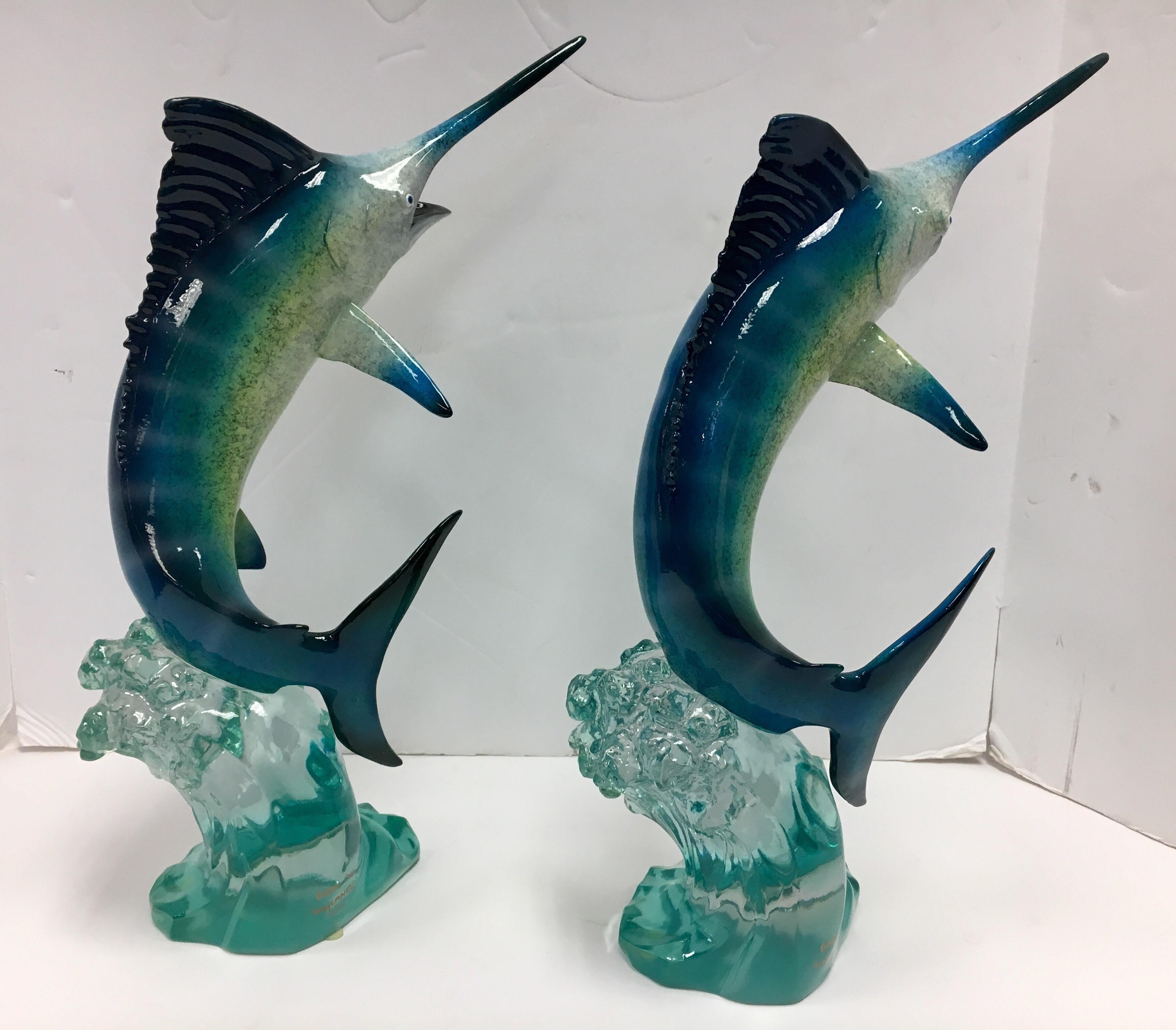 wyland acrylic sculptures