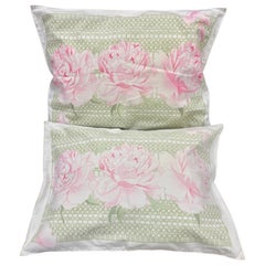 Pair of Matching Vintage Hermes Throw Pillows