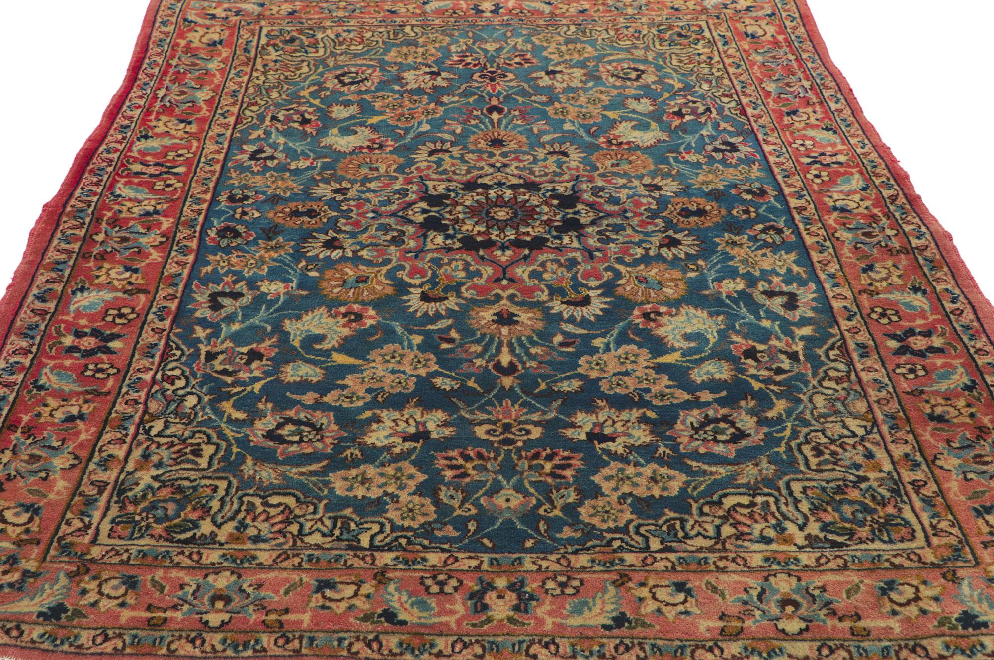 Laine Paire de tapis persans d'Ispahan vintage assortis en vente