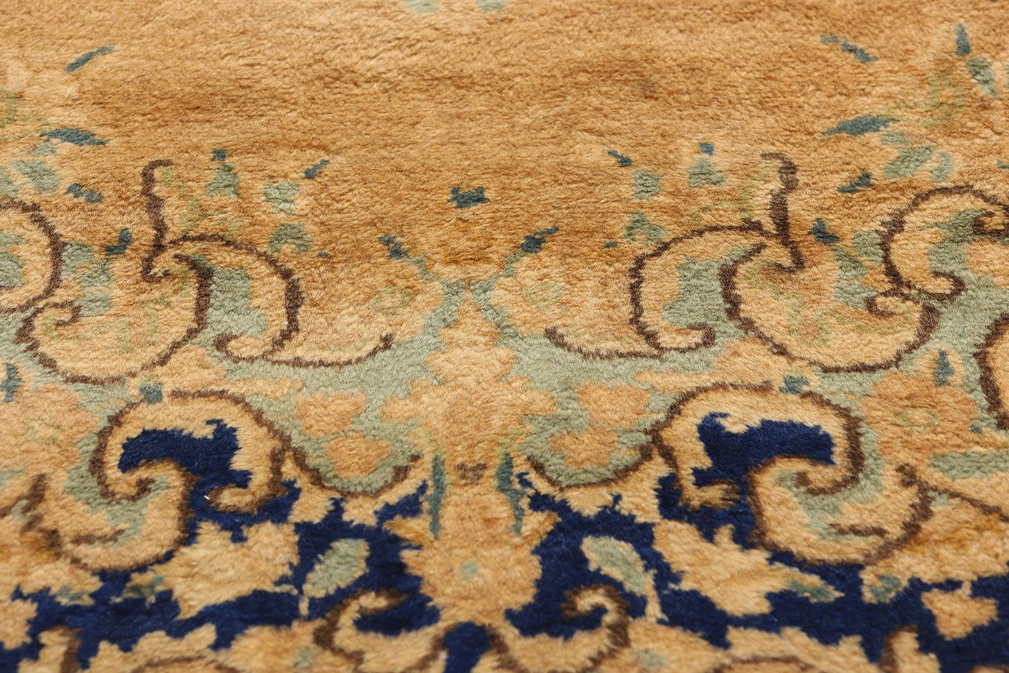 Paar zusammenpassende Vintage Persian Kerman Teppich Teppich Läufer im Angebot 2
