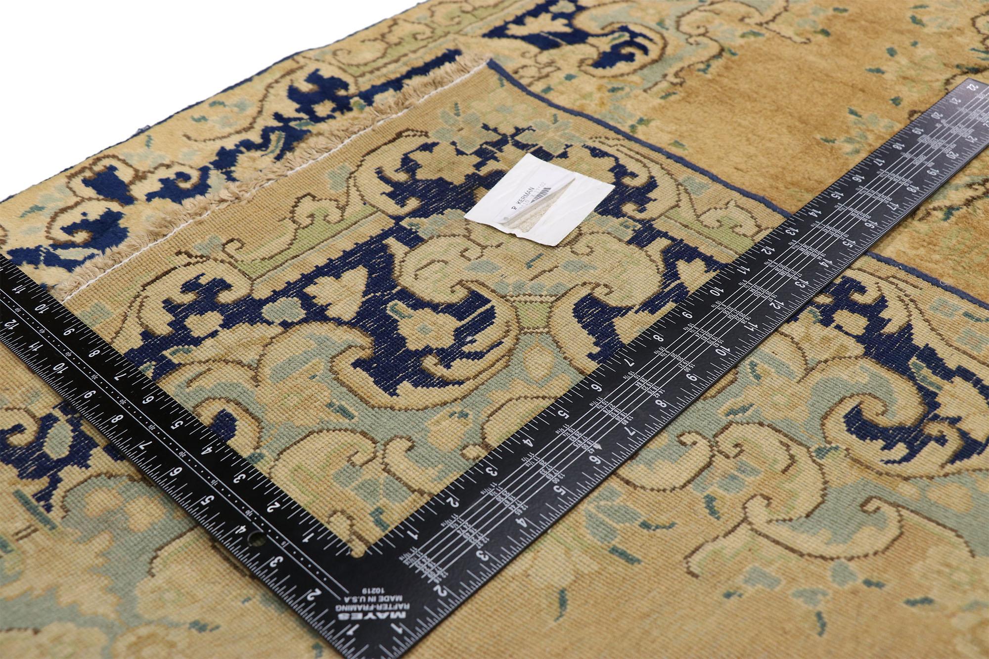 Pair of Matching Vintage Persian Kerman Rug Carpet Runners For Sale 6
