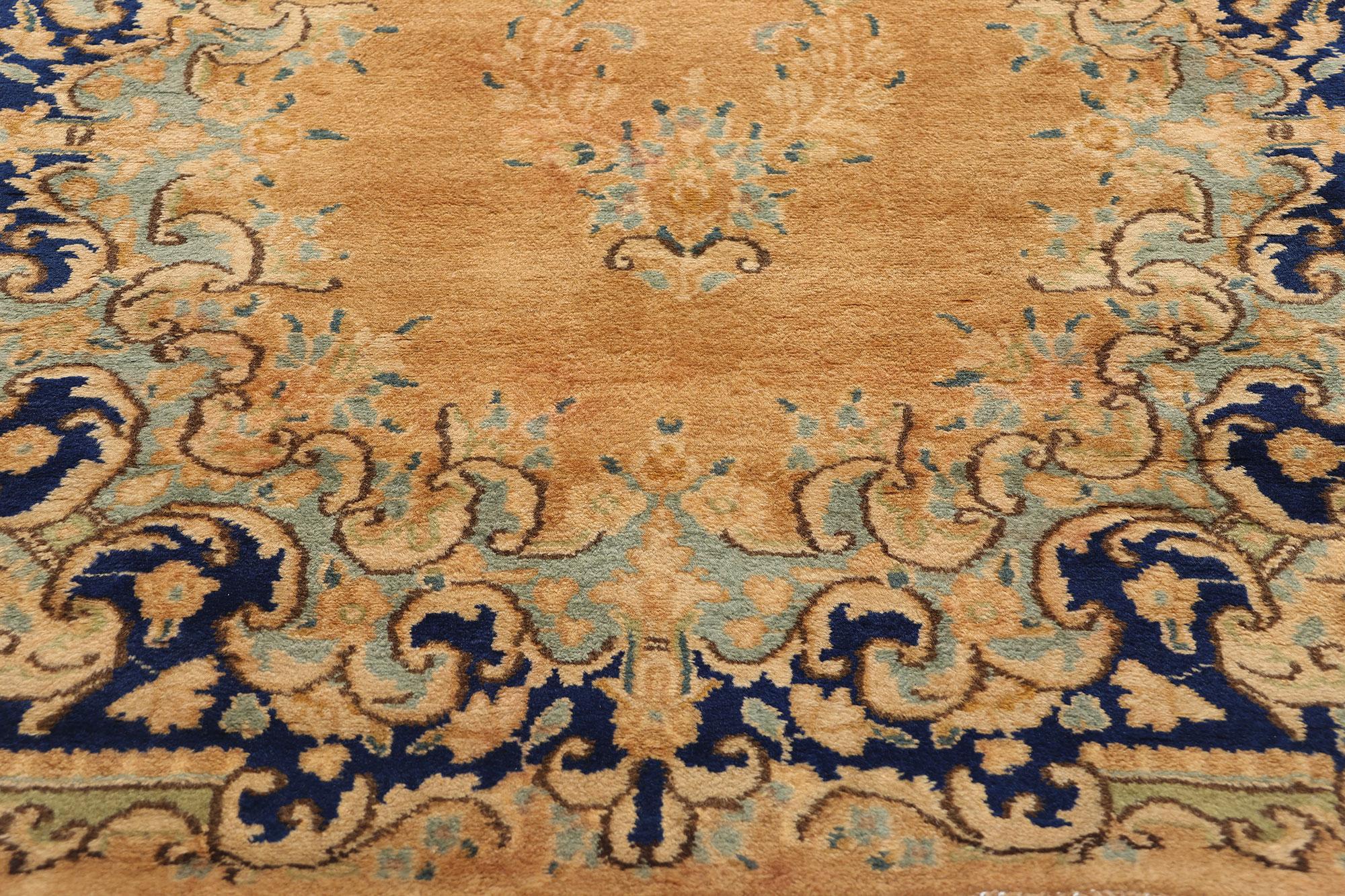 Paar zusammenpassende Vintage Persian Kerman Teppich Teppich Läufer (Handgeknüpft) im Angebot