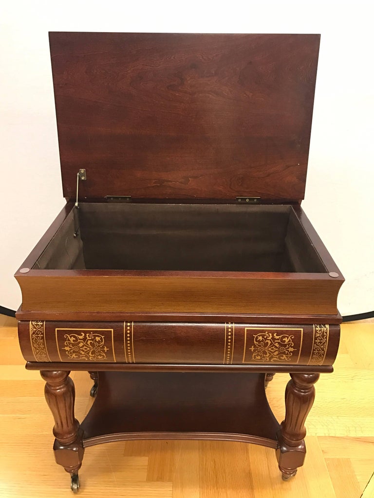Pair of Matching Wooden Book Stack End Tables Side at 1stDibs