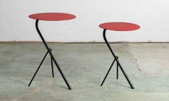 Pair of Matégot Side Tables, France, circa 1950