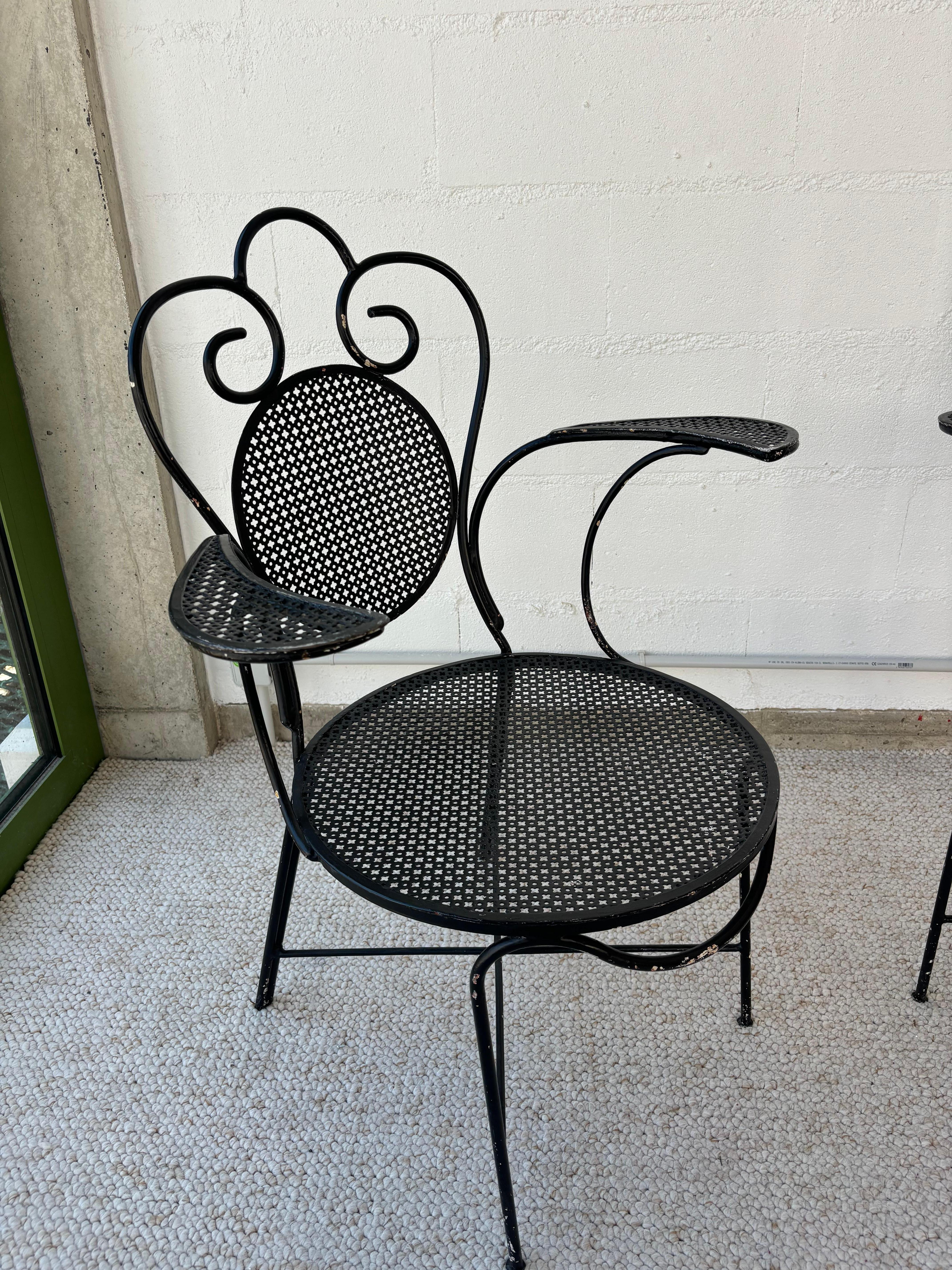 Pair of Mathieu Matégot Chairs For Sale 4