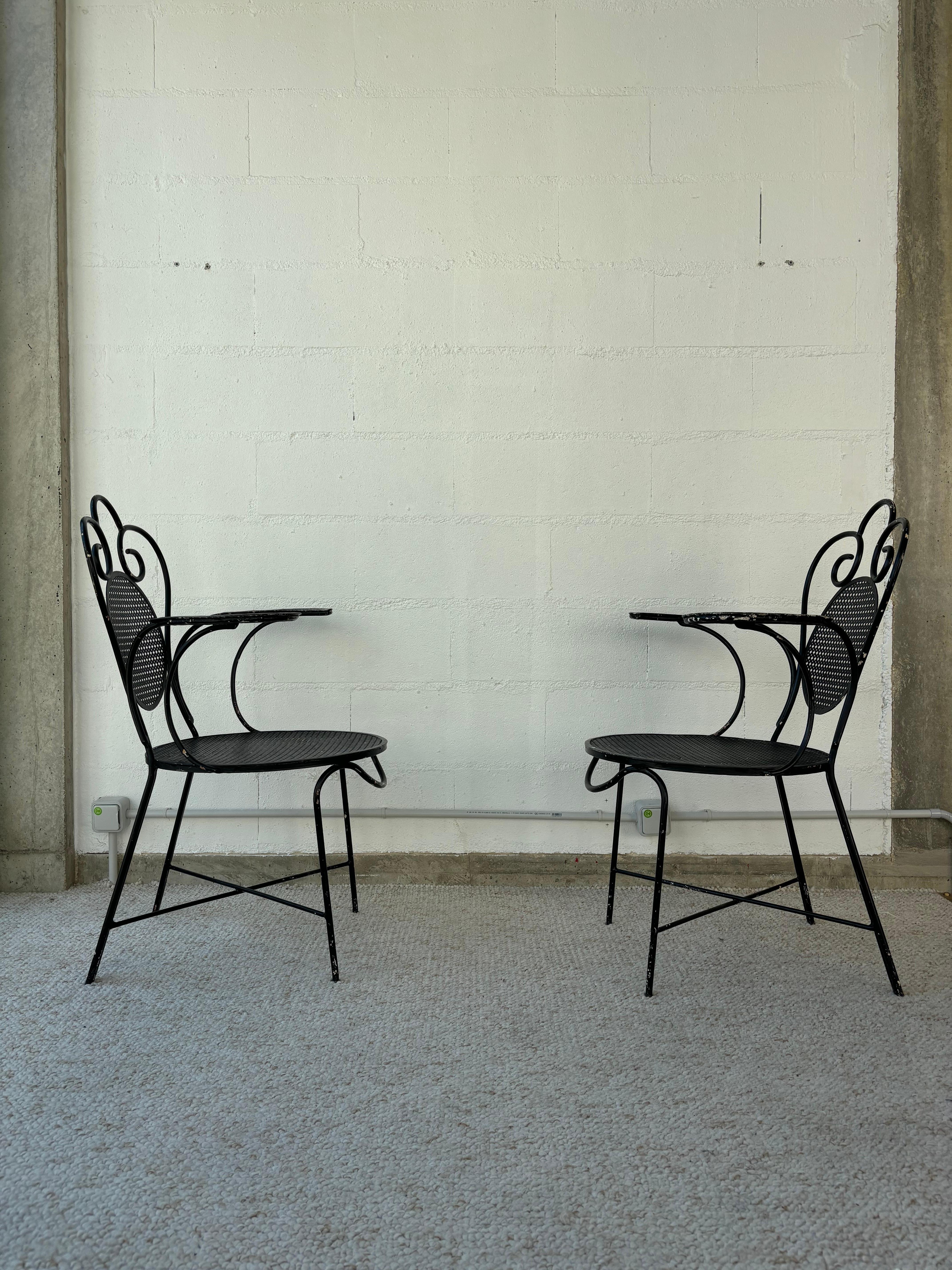 Pair of Mathieu Matégot Chairs For Sale 12