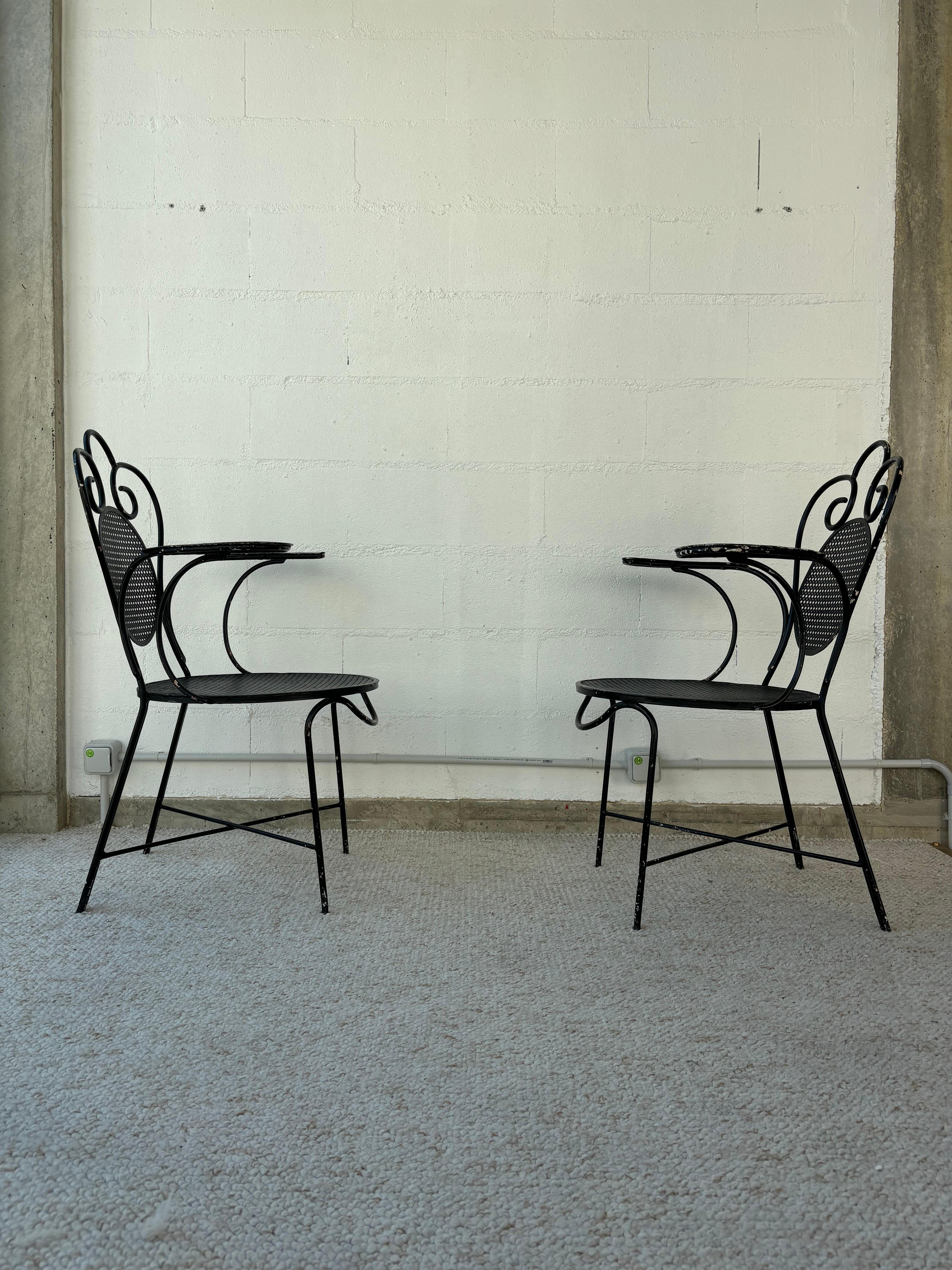 Pair of Mathieu Matégot Chairs For Sale 13