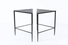 Pair of Mathieu Mategot Style Side Tables, 1950s, France