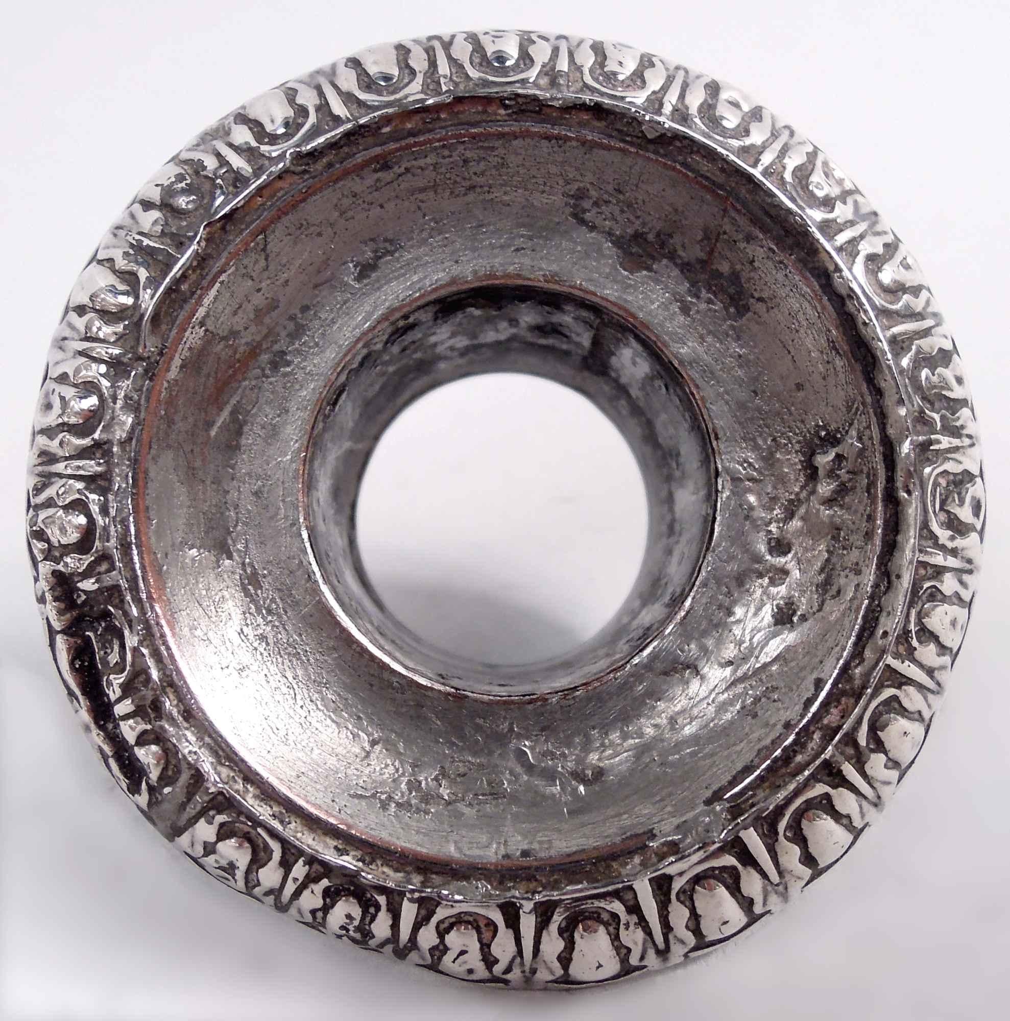 Paar Matthew Boulton Georgian Regency Sheffield Platte Kerzenständer (Old Sheffield Plate) im Angebot