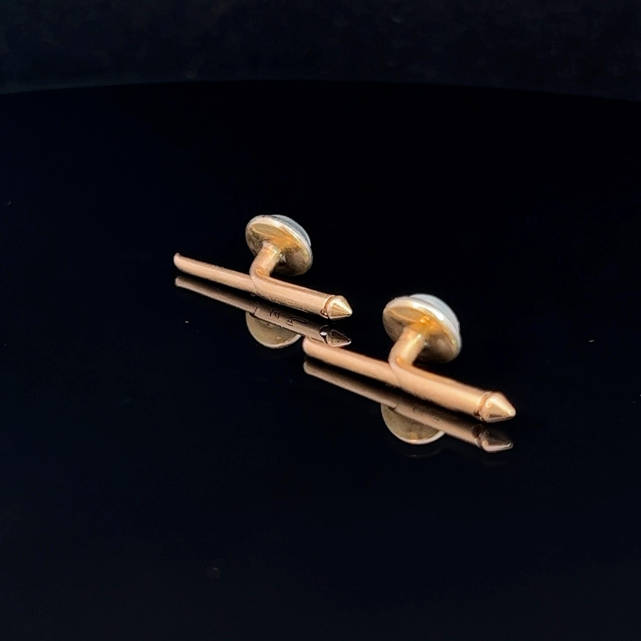 Women's or Men's Pair of Mauboussin Moonstone Shirt Studs Circa 1910-20 For Sale