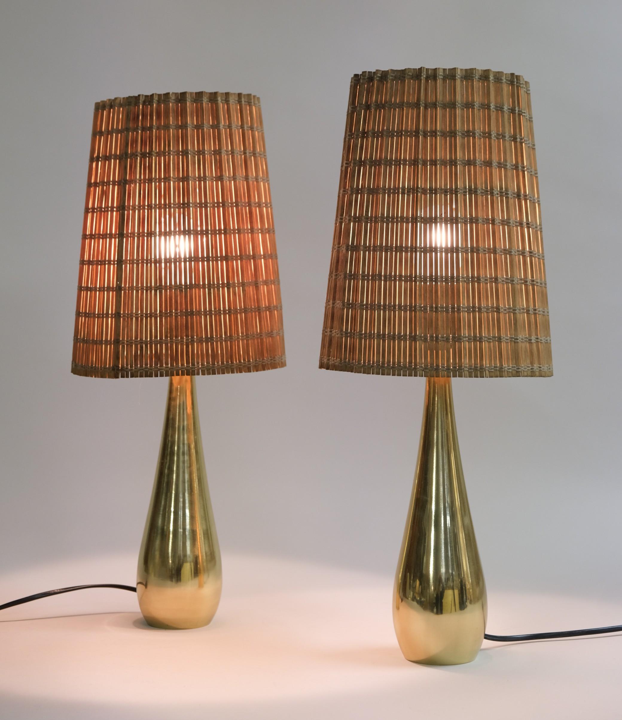 Une belle paire de lampes de table 