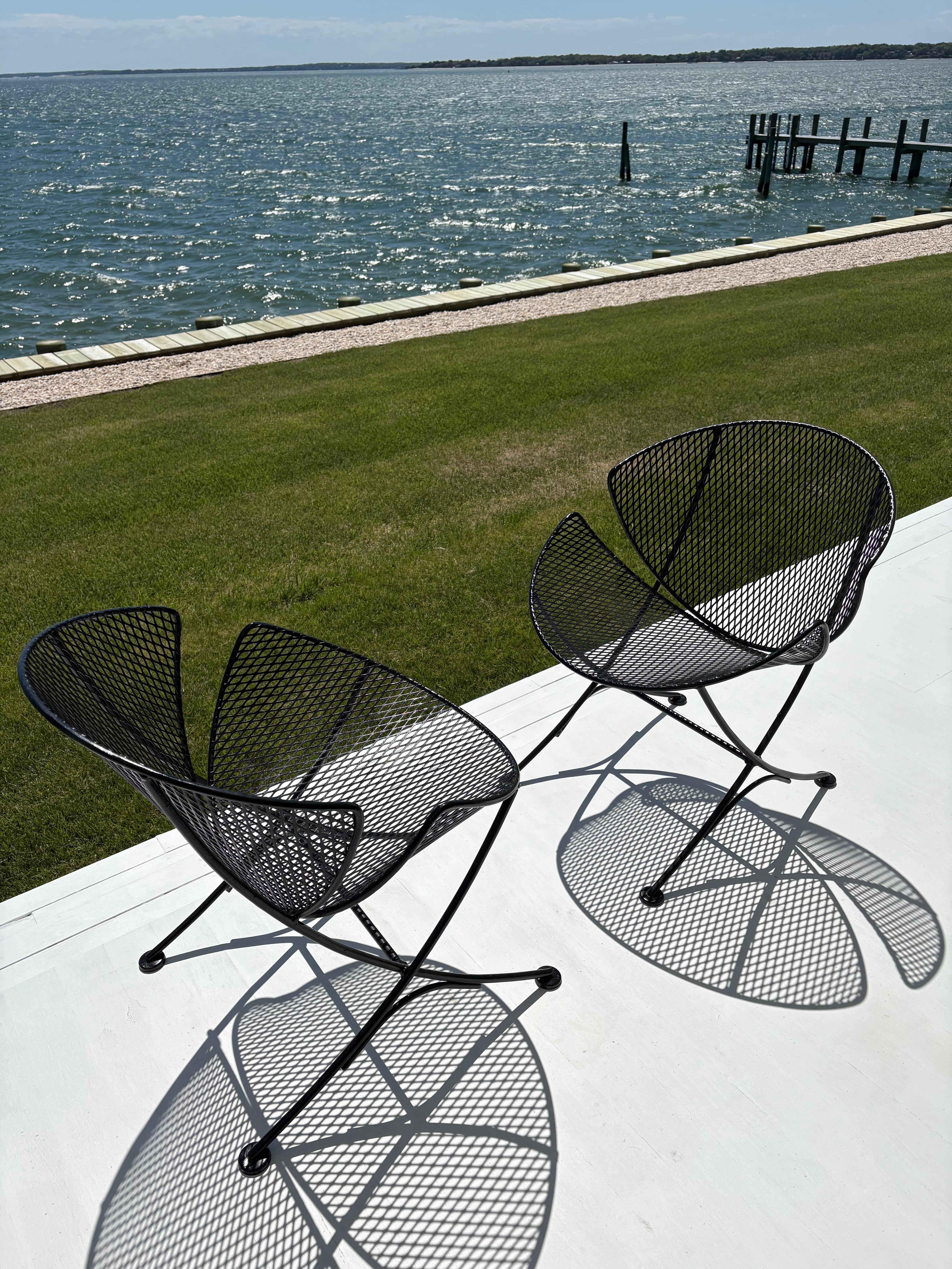 Pair of Maurizio Tempestini “Clamshell “or “Orange Slice” Chairs for Salterini For Sale 7