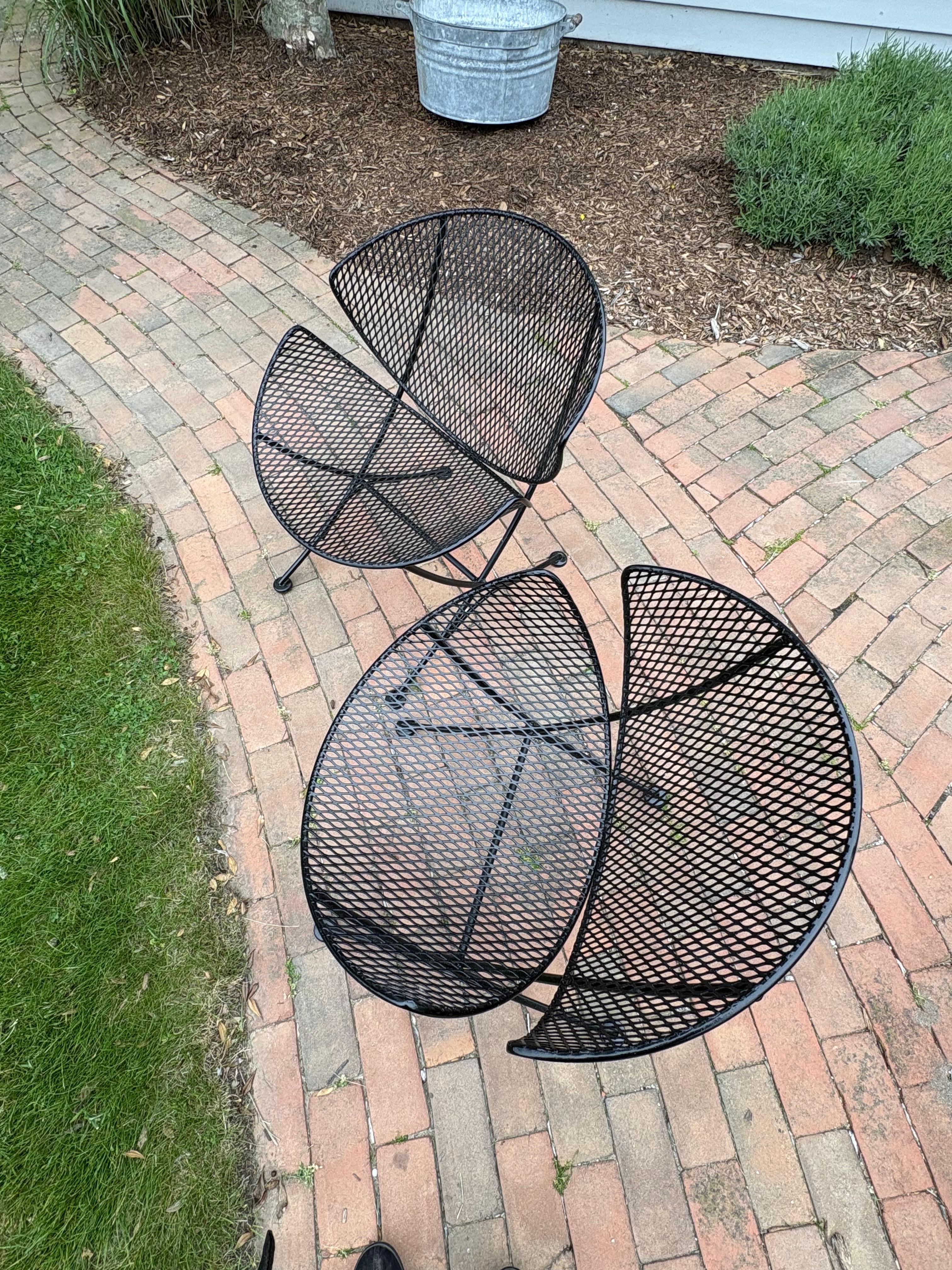 Pair of Maurizio Tempestini “Clamshell “or “Orange Slice” Chairs for Salterini For Sale 8