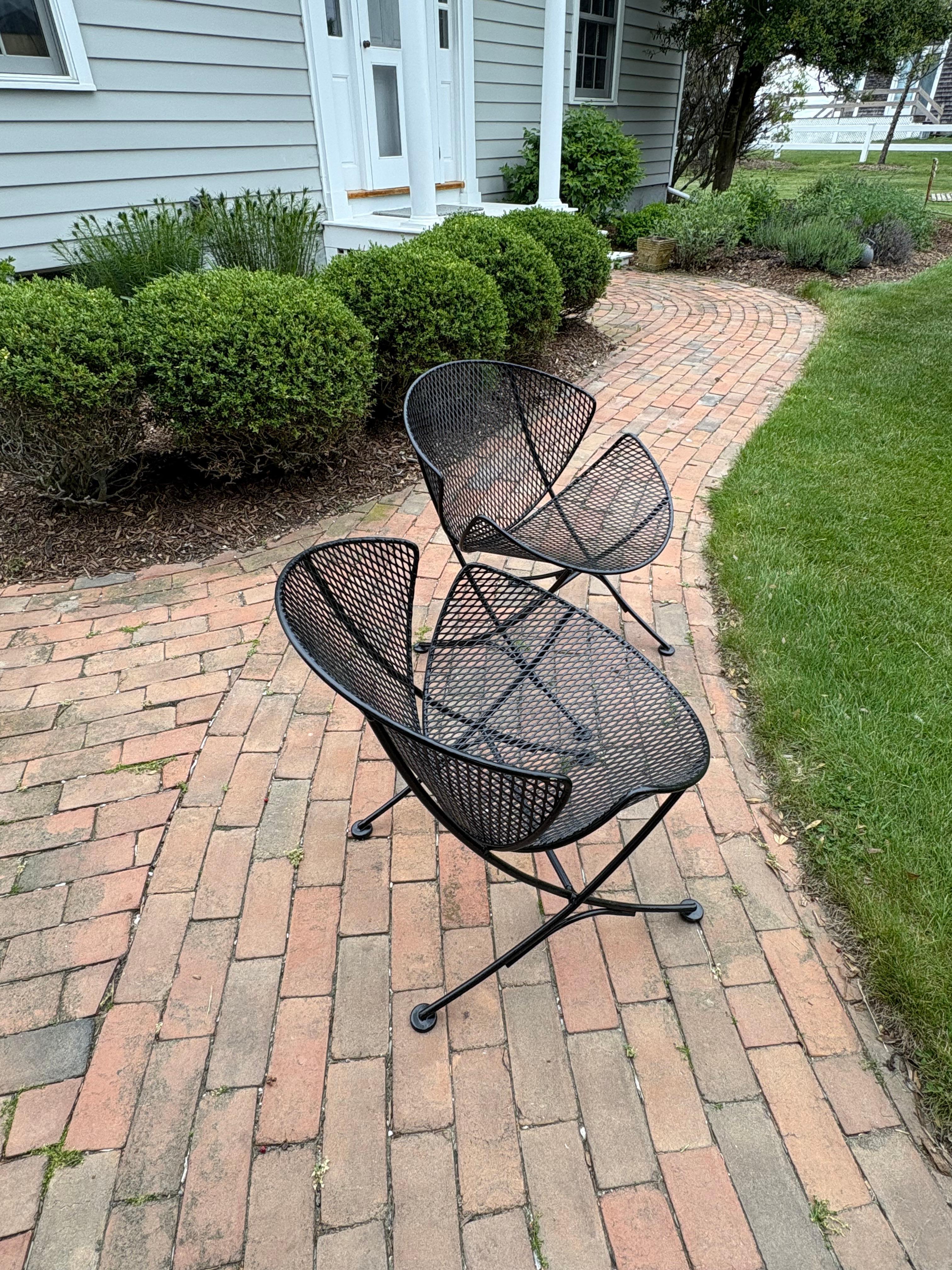 Pair of Maurizio Tempestini “Clamshell “or “Orange Slice” Chairs for Salterini For Sale 9