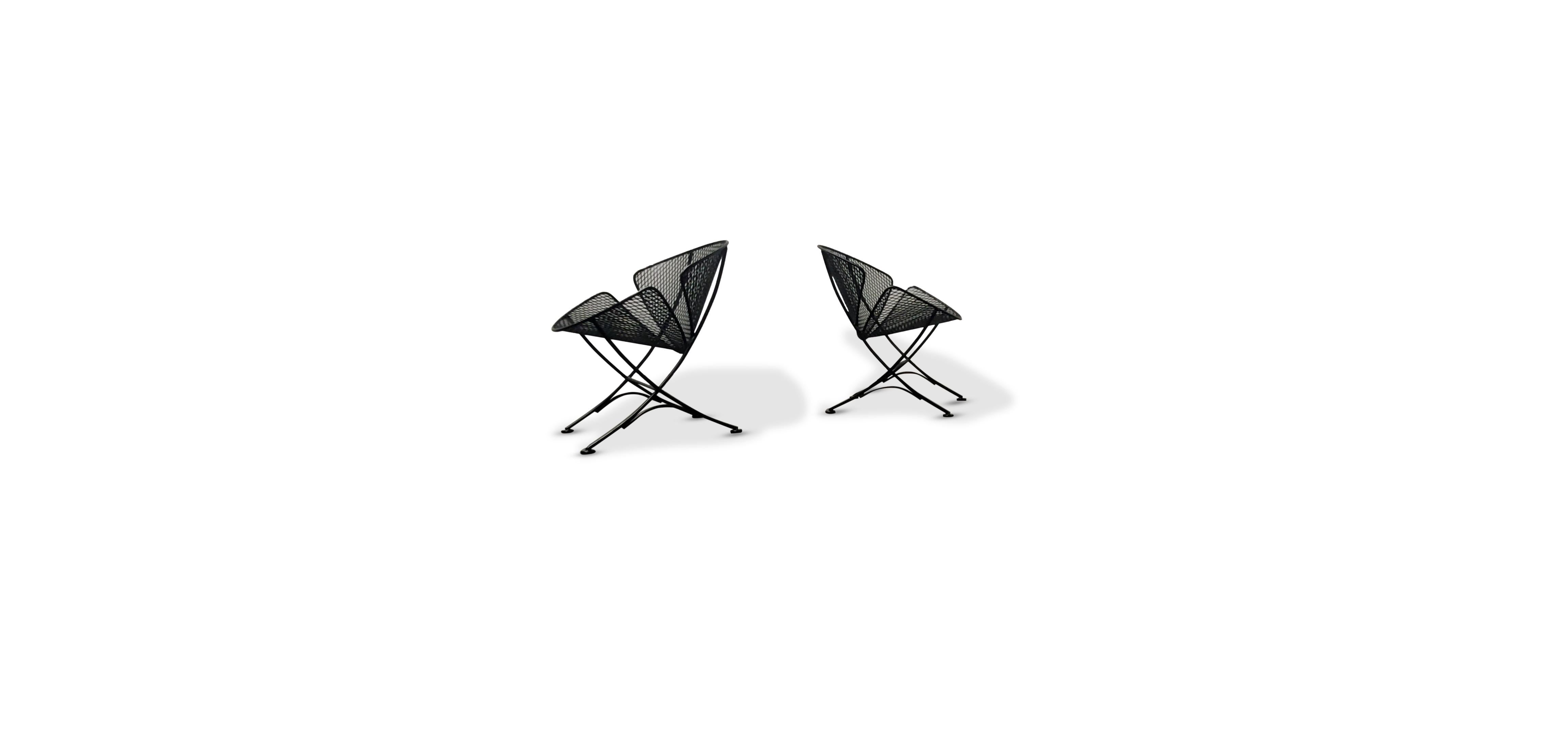 Pair of Maurizio Tempestini for John Salterini 'Clam Shell' chairs.