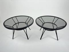 Pair of Maurizio Tempestini for Salterini “Radar” tables