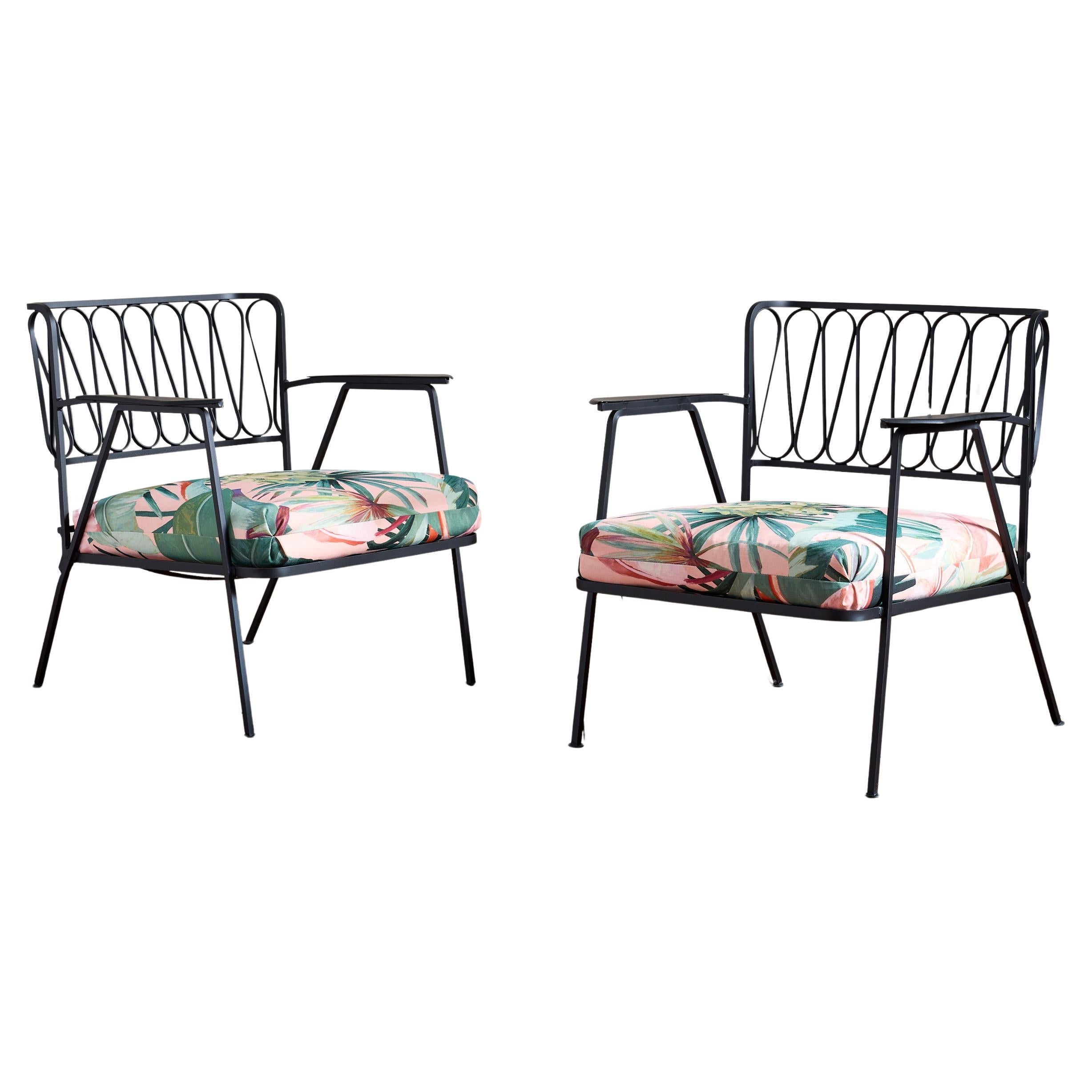 Pair of Maurizio Tempestini Ribbon Chairs for Salterini