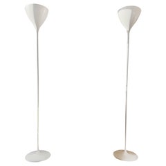 Pair of Max Bill Torchiere Floor Lamps for B.A.G. Turgi, Switzerland, 1950s
