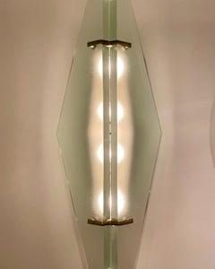 Pair of Max Ingrand '1937' Model Appliques for Fontana Arte, Italy, circa 1960