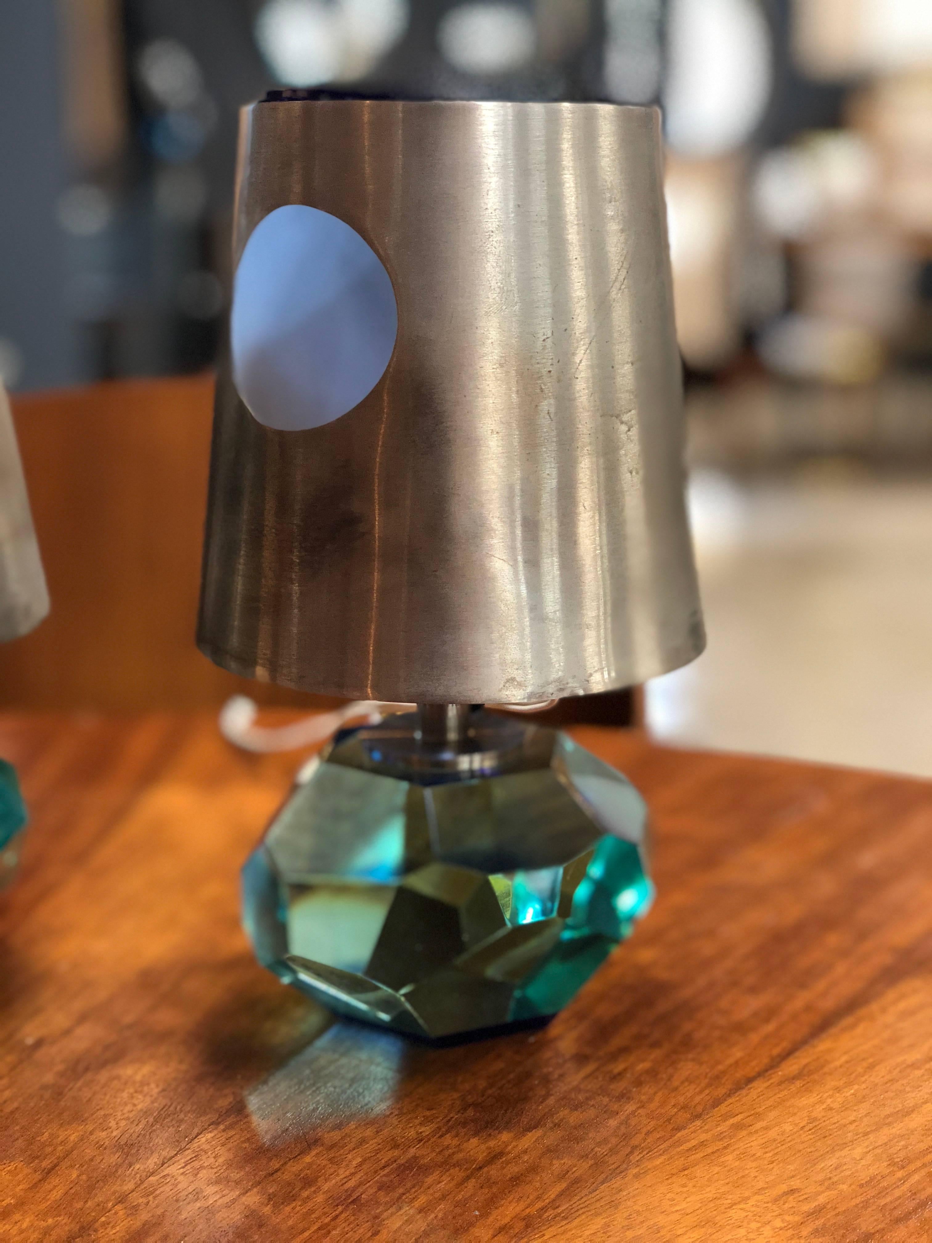 Italian Pair of Max Ingrand Table Lamps Mod 2228 for Fontana Arte