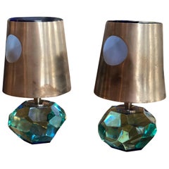 Pair of Max Ingrand Table Lamps Mod 2228 for Fontana Arte