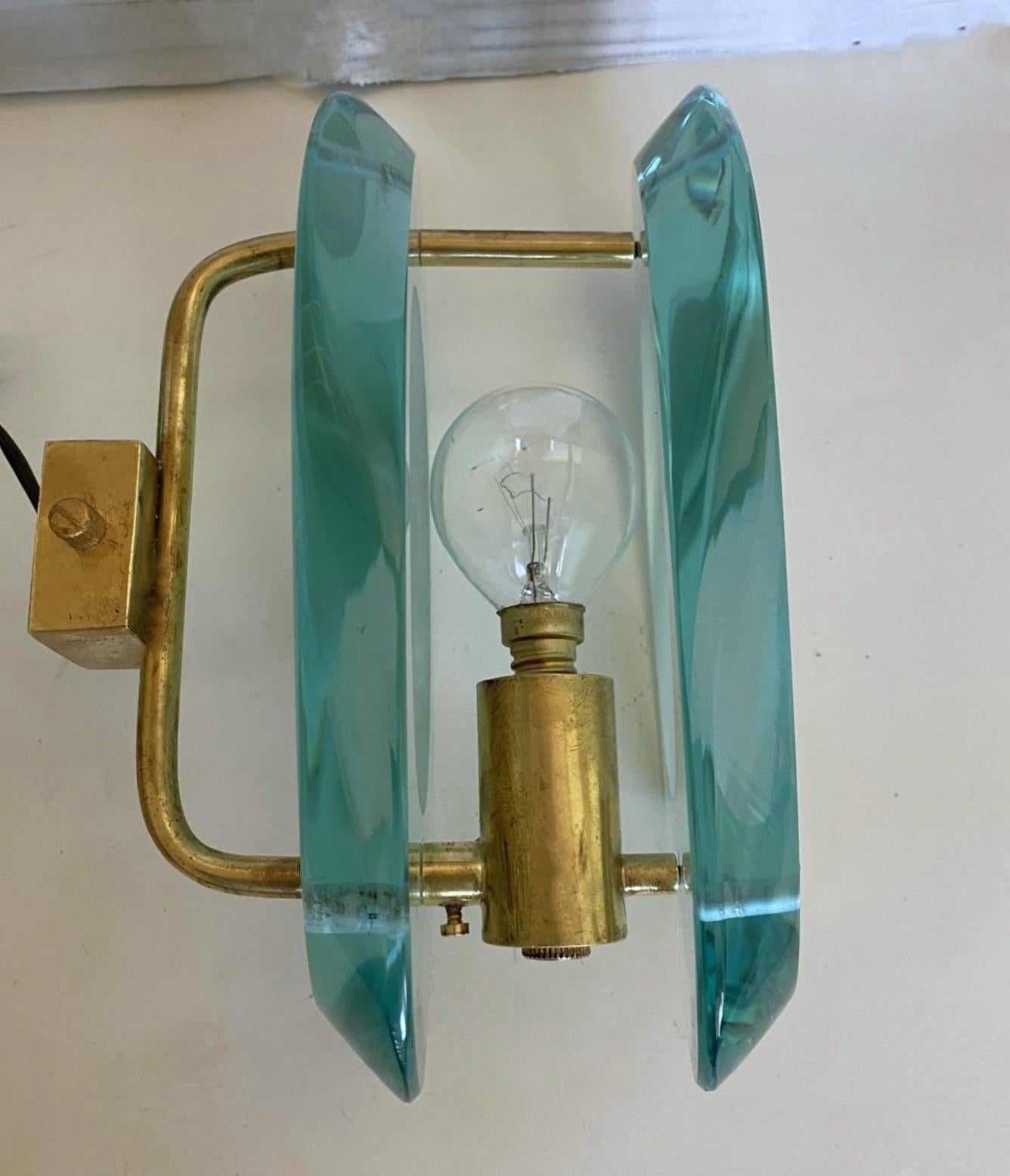 Pair of Max Ingrand Wall Lights Sconces for Fontana Arte Model 2093, Italy, 1961 1