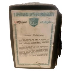 Pair of Mayan Bookends 1970's Mexico