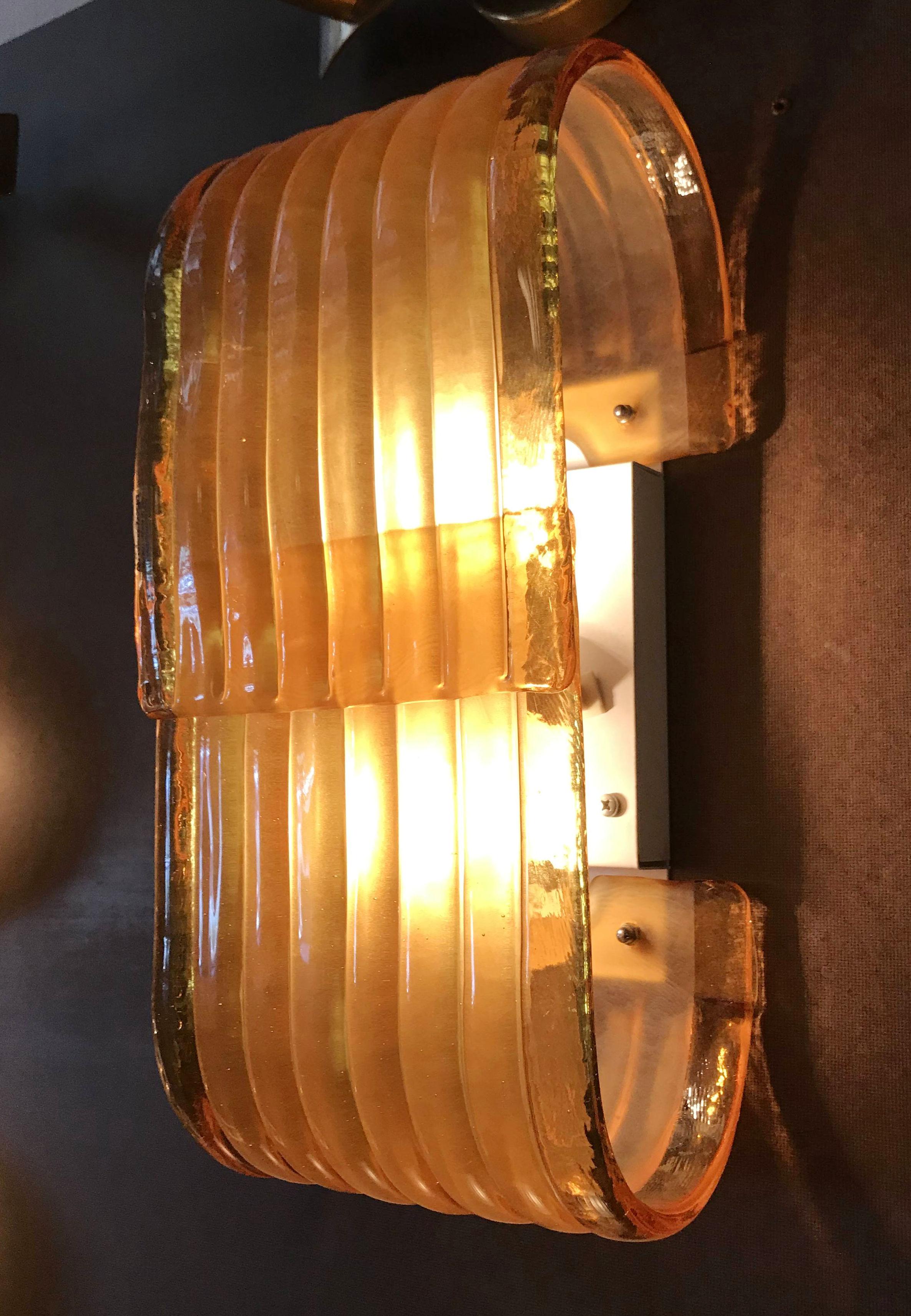 Pair of Mazzega Sconces 8