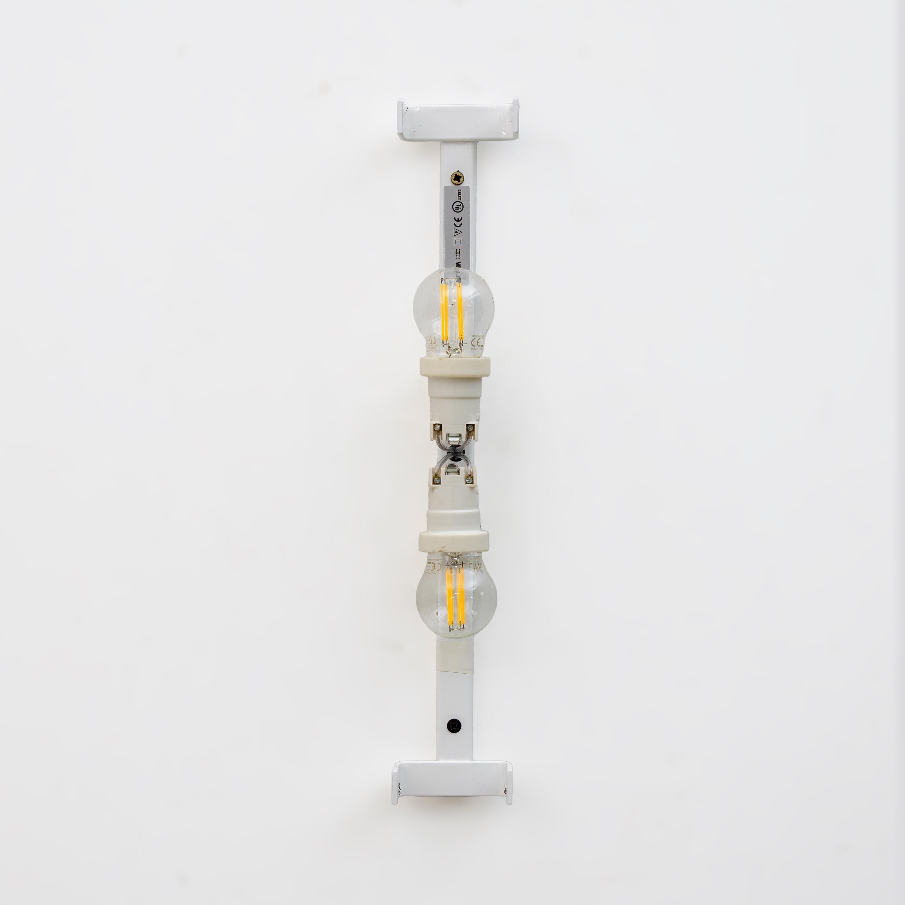 Metal Pair of Mazzega-Style Crystal Natural Murano Glass Sconces For Sale